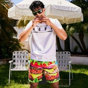 Neff Burger Hot Tub Volley Shorts *NWT*
